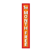 1st Month Free - Red
