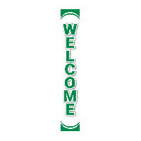 Welcome - White & Green